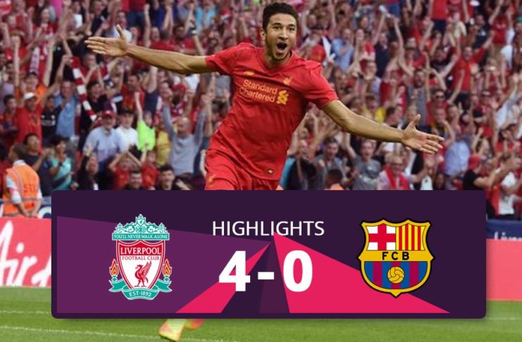 Liverpool vs Barcelona hightlights 2016