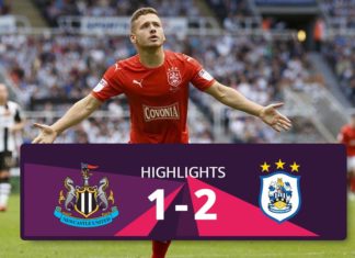 Newscasttle vs Huddersfield Town highlights 2016