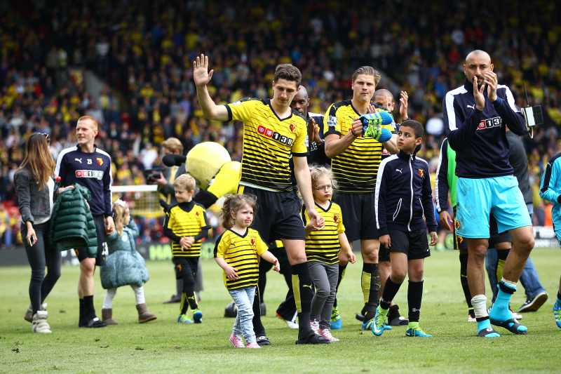 watford players celebrating