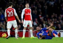 Arsenal spelar mot Chelsea