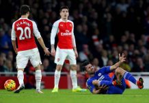 Arsenal spelar mot Chelsea