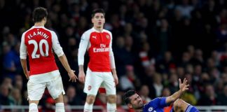 Arsenal spelar mot Chelsea