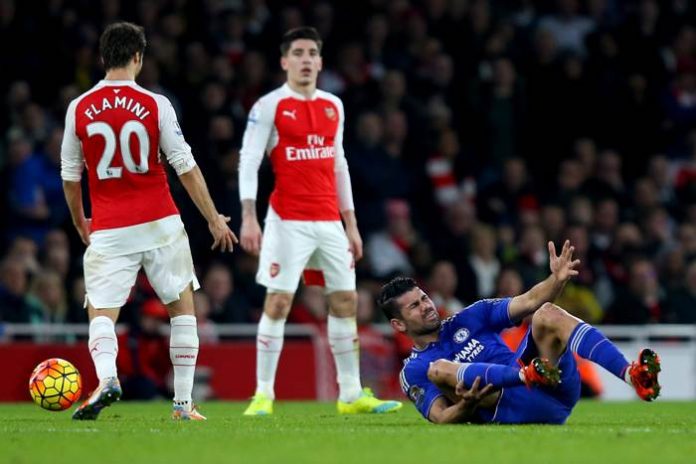 Arsenal spelar mot Chelsea