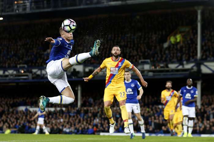 everton mot crystal palace hemma på goodison.