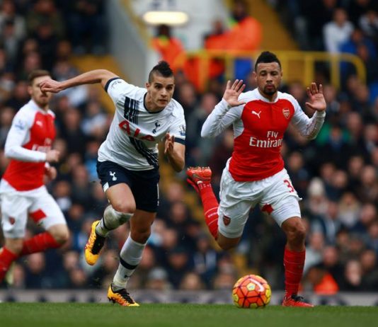 Arsenal mot Tottenham lördag 6 november