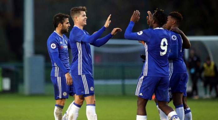 Chelsea under segerjubel.