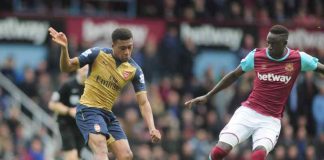 West Ham hemma mot Arsenal 2015/2016