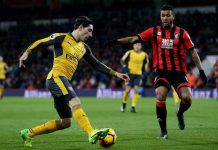 Bournemouth mot Arsenal 3-3 i PL.