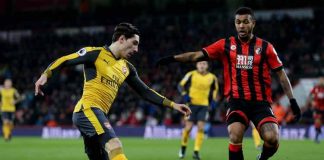 Bournemouth mot Arsenal 3-3 i PL.