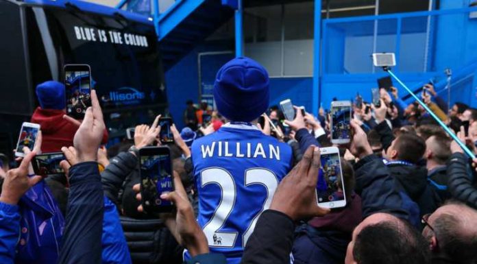 Chelsea mot Arsenal publik.