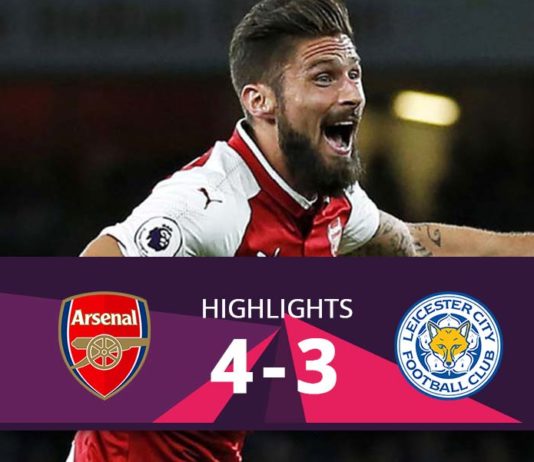 Arsenal vs Leicester hightlights 2017