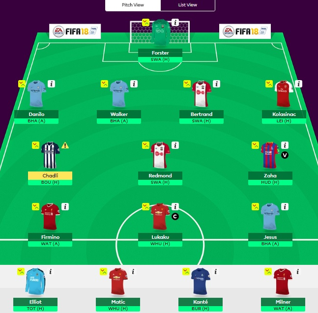 FPL team aug - week 1