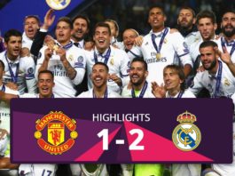 Manchester United vs Real Madrid Supercup hightlights 2017