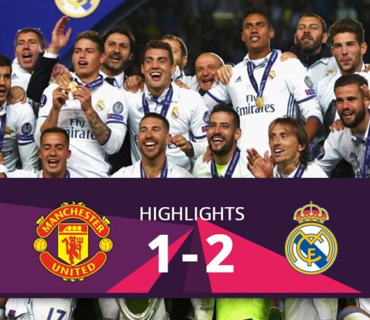 Manchester United vs Real Madrid Supercup hightlights 2017