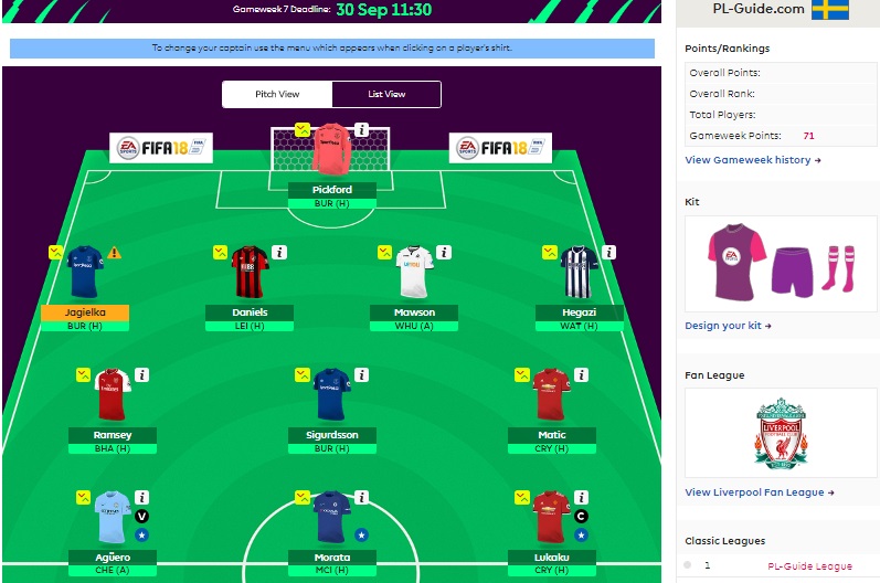 FPL Round 7