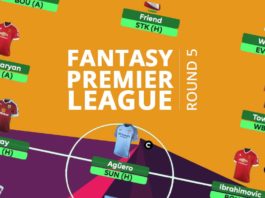 Fantasy Premier League - round 5