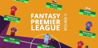 Fantasy Premier League - round 5