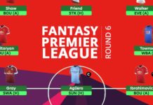 Fantasy Premier League - round 6